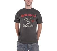 Motorhead T Shirt Love Me Like A Reptile Official Mens Charcoal Grey XL