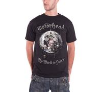 Motorhead The World is Yours Album Globe T-Shirt in Black | Size: Large Motorhead Black L