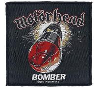 Motörhead Sew-On Patch Toppa Bomber – Official Black Cotton Band Logo 10 cm x 10 cm