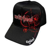 Motorhead Women's England Mesh Back Baseball Cap in Black Motorhead Black One Size