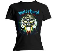 Motorhead Women's Overkill Skinny Fit T-Shirt in Black | Size: Large Motorhead Black L