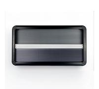 Motorhome Campervan Window Blind with Flyscreen, Black Frame Cassette Blind, Dark Pleated Blackout Blind and Insect Screen, 80 x 40cm (Overall size 88 x 48cm)