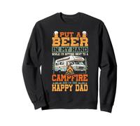 Motorhome Camping Retro Beer Put A Beer In My Hand While I'm Sweatshirt