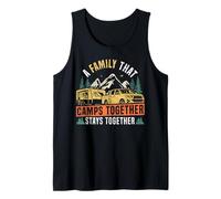 Motorhome Camping Retro Caravan Rv Trailer A Family That Tank Top