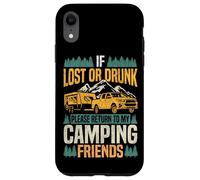 Motorhome Camping Retro Caravan Rv Trailer If Lost Or Drunk Case for iPhone XR