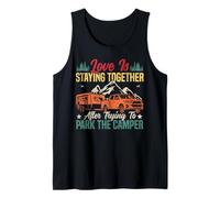 Motorhome Camping Retro Caravan Rv Trailer Love is Staying Tank Top