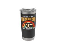 Motorhome Camping Retro Caravan Rv Trailer Welcome to Camp Stainless Steel Insulated Tumbler