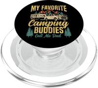 Motorhome Camping Retro Family Caravan Rv Trailer My PopSockets PopGrip for MagSafe
