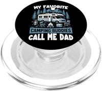 Motorhome Camping Retro Family My Favorite Camping Buddies PopSockets PopGrip for MagSafe