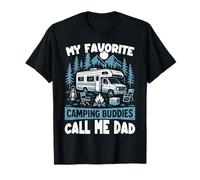 Motorhome Camping Retro Family My Favorite Camping Buddies T-Shirt
