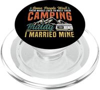 Motorhome Camping Retro Husband Wife Couple Some People Wait PopSockets PopGrip for MagSafe
