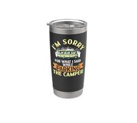 Motorhome Camping Retro I'm Sorry for What I Said While Stainless Steel Insulated Tumbler