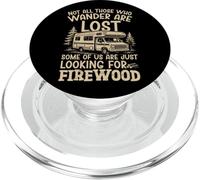 Motorhome Camping Retro Not All Those Who Wander Are Lost PopSockets PopGrip for MagSafe