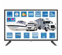 Motorhome Caravan Boat 12 Volt 24 Inch LED Digital HDR TV DVB-T2 /C/S2 Freeview Freesat Cable TV. 12V 240V USB PVR & Media Player, VGA & HDMI PC Monitor by Unispectra® (UK DVB-T2+DVBS2 (2021))