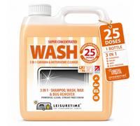 Motorhome & Caravan Cleaner 1L Makes 25L - Shampoo, Wash, Wax & Bug Remover | Carnauba wax & anti-static agent included - built-in water softener gives streak-free results even in hard water areas