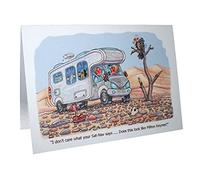 Motorhome Caravanning Humour Cartoon A5 Funny Blank Greeting Card by Armand Foster