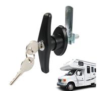 Motorhome Door Latch, High Security Zinc Alloy with Keys | Motorhome Entry Lock with Keys - For Indoor/Outdoor Use on Industrial Cabinets, Cellars, Access, Transport
