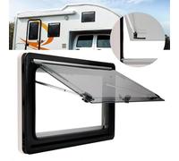 Motorhome Egress Window - Double Glazed Side Replacement Window for Caravan Trailer, Hinged Vent Design, 900 * 550mm, Ideal for Safe Exit & Enhanced Ventilation