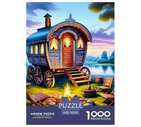 Motorhome Jigsaw Puzzles for Adults Gifts 1000 Piece Family Challenging Toys Home Decors Psychedelic Journey Jigsaw Puzzle for Adults And Kids 70x50cm/1000pcs