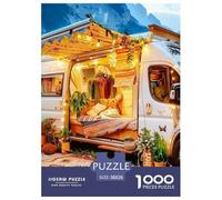 Motorhome Jigsaw Puzzles for Adults Gifts 1000 Pieces Educational Games Home Decoration Brainteasing Psychedelic Journey Jigsaw Puzzle for Adults 38x26cm/1000pcs
