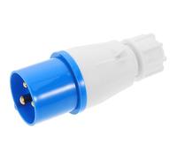 Motorhome Power Plug 16A 3-Pin Portable Outdoor Electrical Connector | Blue Plastic Housing, IP44 Protection, Three-Core Design, Suitable for Appliances, Camping Equipment and Construction Sites