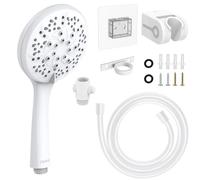 Motorhome Shower Head with Hose, High Pressure Shower Head with 7 Modes Replacement for RV, RV, Van, Travel Trailer, Motorhome and Boat, White