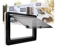 Motorhome Side Window Replacement - Double Glazed Hinged Vent Window for Trailers & Caravans, 550x400mm - Durable, Weatherproof & Easy to Install