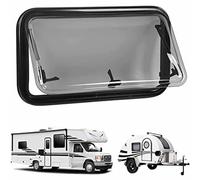 Motorhome Side Window Replacement - Insulated Acrylic Glazing, Aluminum Alloy, Rounded Design, 600x350mm, Perfect for Trailers and Caravans, Durable & Weatherproof
