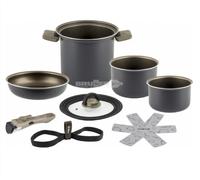 Motorhome Stacking Non-Stick Pan Set Brunner Torralta 18cm -8 piece set -Narrow