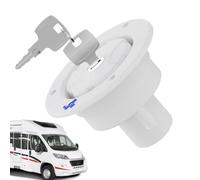 Motorhome Water Inlet Replacement - Lockable City Water Connection with Key for Caravans | Temperature Resistant Replacement Seal Lid for Caravans Boats Camping Vehicles Trucks