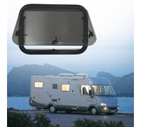 Motorhome Window with Mosquito Net & Sunshade - Replacement Caravan Window, External Push Button Egress Window, 550x400mm for Ultimate Comfort & Protection