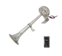 Motorhomes High Sound Level One Tube Boat Truck Truck Air Horn 12V Power Operated Stainless Steel Case Easy Setups Switches Controlled Sea Horn