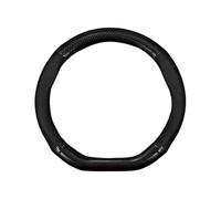 Motorino Del Tergicristallo Universal Car Steering Wheel Cover Carbon Fiber Leather Three-dimensional Anti Slip Timple And Fashionable Motore Tergicristallo(Black Type D)