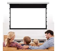 Motorised Electric Projector Screen - 92 Inch 16:9 Portable Anti-Wrinkle Projection Screen for Movies and Presentations