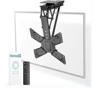 NEDIS Smart Motorised Folding TV Ceiling Mount Bracket for 23-65" Screen Max 30kg Adjustable Tilt and Swivel with Remote and App Control