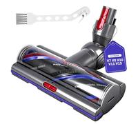 Motorised Replacement Brush Head Compatible with Dyson V7 V8 V10 V11 V15 | 100W High Torque Vacuum Floor Head with 56 Anti-Tangle Vanes, 3 Adjustable Suction for Hard Floor & Short Pile Carpet