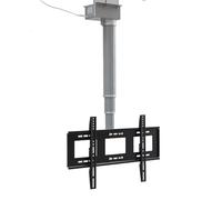 Motorised TV Bracket Stand - Height Adjustable TV Stand and Wall Mount Motorized Tv Mount, Motorized Ceiling TV Mount, with Remote Control, Fits 26-70 Inch Low Profile TVs