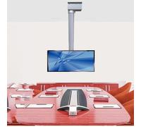 Motorised TV Bracket Stand - Motorized Ceiling TV Mount, Adjustable Height Electric TV Lift with Remote Control, Telescopic Electric TV Lift, Fits 26-70 Inch Low Profile TVs(90cm)