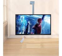 Motorised TV Bracket Stand - Motorized Ceiling TV Mount with Remote, Adjustable Height Electric TV Lift, Fits 26-70 Inch Low Profile