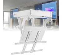 Motorised TV Ceiling Bracket, TV Wall Bracket for 27-85 Inch Screens, Remote Control, 90° Angle Adjustment, Intelligent Memory, Folding & Retracting Design