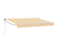 Motorized Awning 3x2.5m - Remote Control Electric Canopy for Patio Garden - Yellow - Waterproof UV Protection - Easy Installation - Durable Outdoor Shade Solution