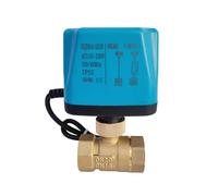 Motorized Ball Valve Brass 2-Wire Power-Off Reset 8 N·m Big Torque 220V 110V 24V 12V AC/DC Alternative Electric Solenoid Valve(220vac-normally Closed,2 Inch)