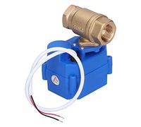 Motorized Ball Valve Brass Micro Electrical Straight Through 1 / 2in DC9-24V - Quick 3-5s Opening, Auto Power Off Protection, Ideal for Water Treatment