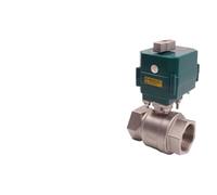 Motorized Ball Valve Stainless Steel DN15-50 Full Bore High 2/3 Wire Electric Actuator with Manual Switch 220V(DC12V-CR04,0.75 Inch)