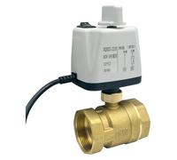 Motorized Ball Valve with Manual Switch 2-Wire Control Normally Closed Electric 2-Way,1/2" 3/4" 1" 1-1/4" 1-1/2" 2"(Dn20,Normally CLOSED-24VDC)