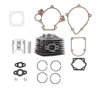 Motorized Bike Cylinder Kit with 47mm Piston Gasket Set - Premium Aluminium Alloy, Perfect Replacement for Faster Performance, Good Heat Dissipation