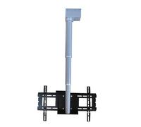 Motorized Ceiling TV Mount - 360 Degree Rotation & Retractable Design with Remote Control, Perfect for Home Theater and Commercial Spaces