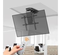 Motorized Ceiling TV Mount - Adjustable Ceiling TV Mount Bracket, Electric TV Ceiling Mount with Remote Control and Switch Control, Motorised TV Lift for 50-90 Inch TVs