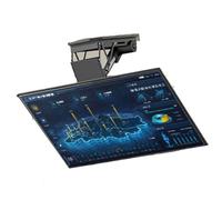 Motorized Ceiling TV Mount - Adjustable Electric Lift for 50-90 Inch TVs, Remote & Switch Control, Easily Mount Your TV with Auto Lifting Function