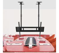 Motorized Ceiling TV Mount Bracket Electric Adjustable TV Wall Mount for 60100 Inch LED Flat Screens Double Pole Design 150cm Reach Perfect for Home Theater Setup